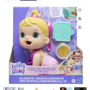 Baby Alive Lil Snacks Doll, Eats and "Poops," 8-inch Baby Doll